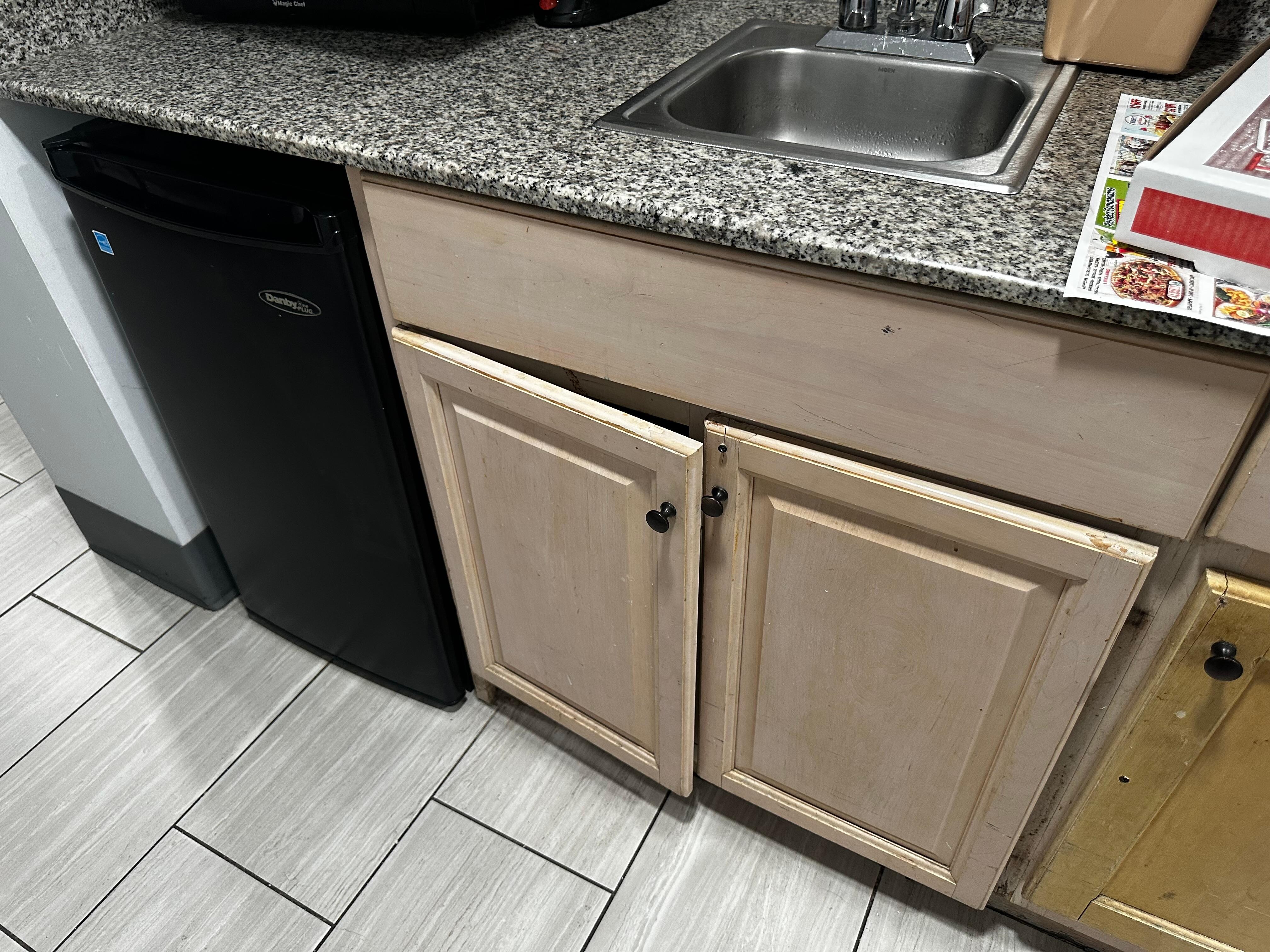You couldn’t even close the cabinet all the way
