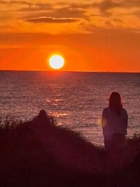 Sunrise from the front of the house.