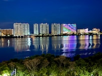 Lagoon view at night