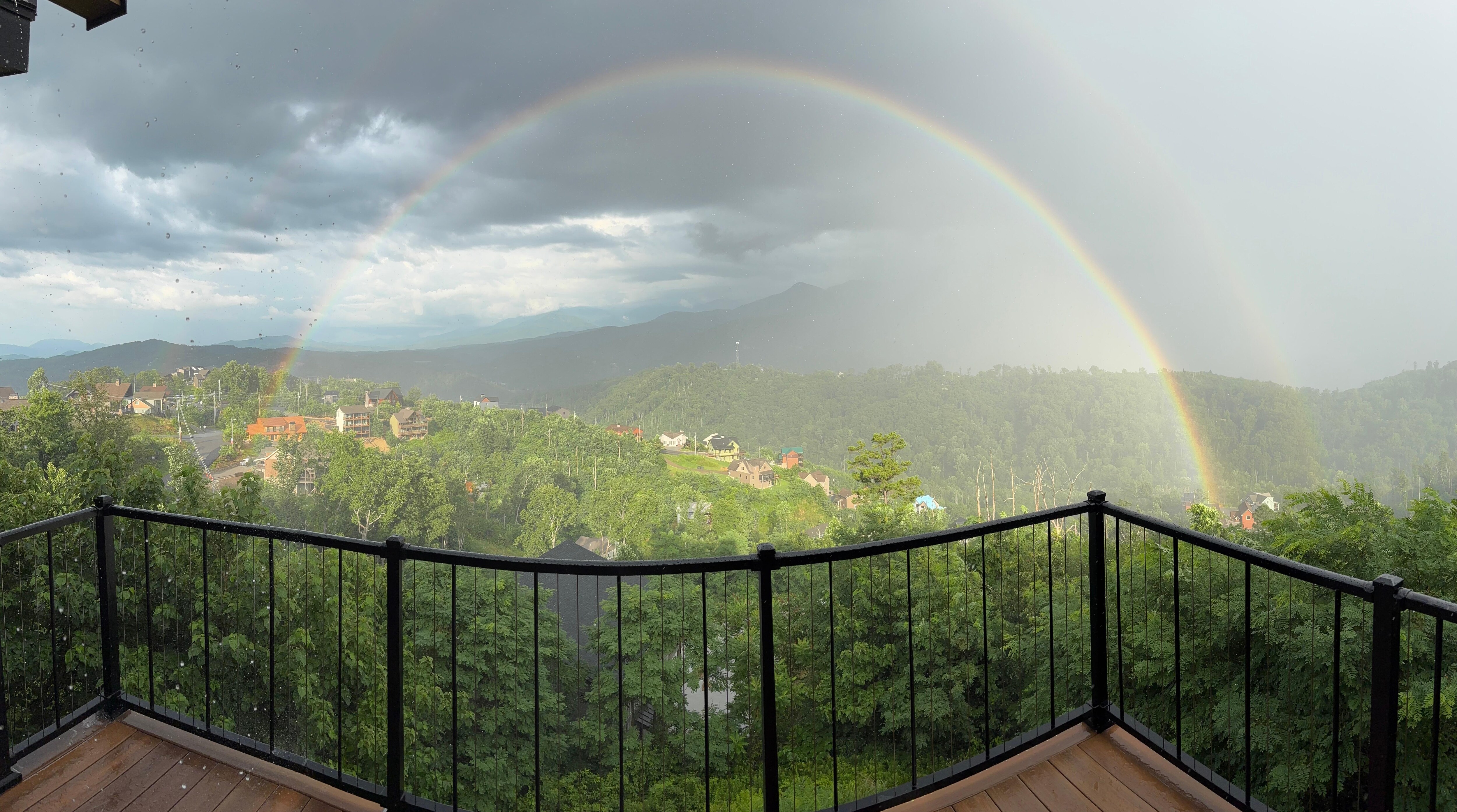 Rainbow after a rain shower