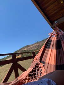 Vista das montanhas na rede
