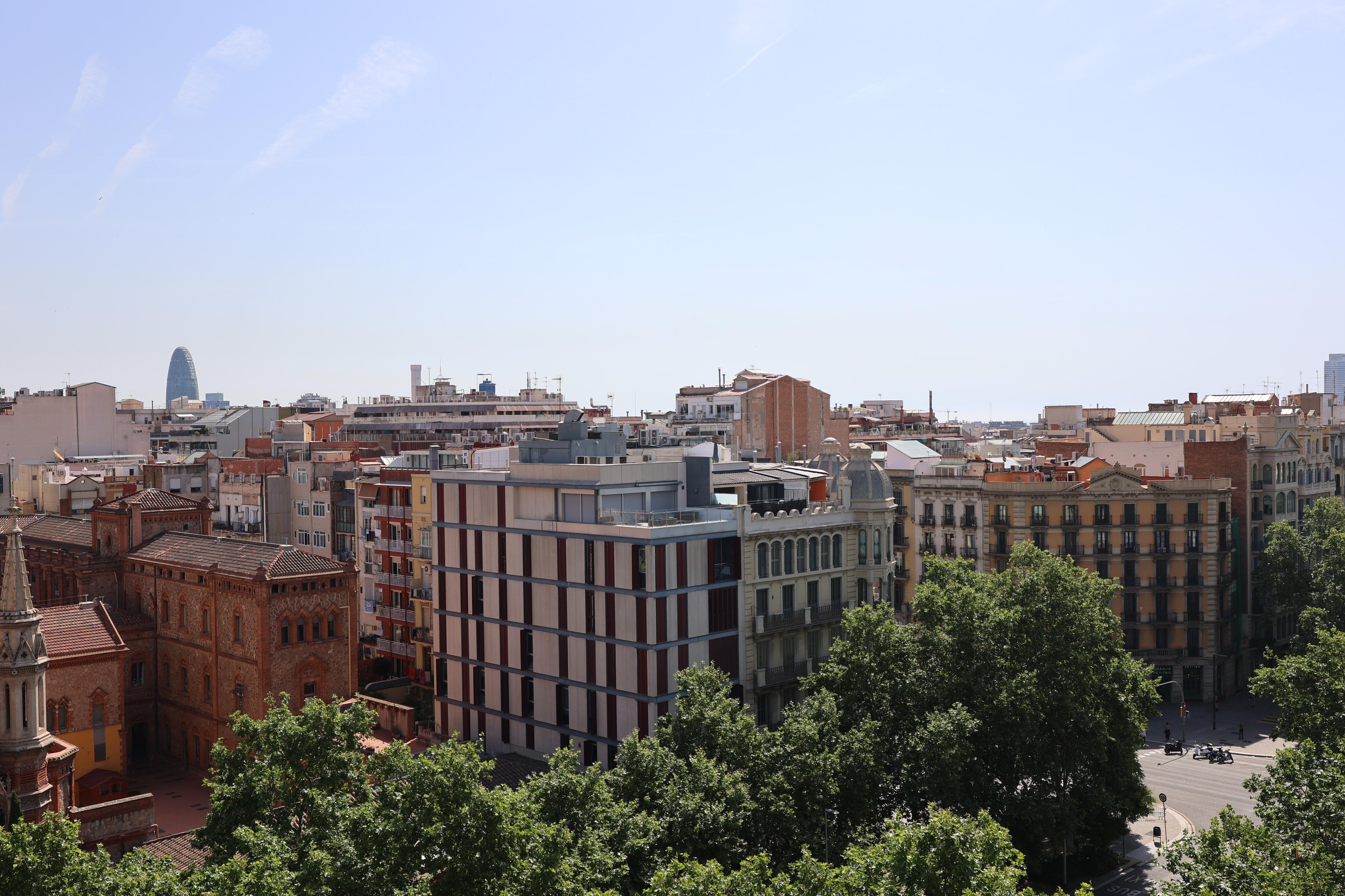 View from rooftop patio