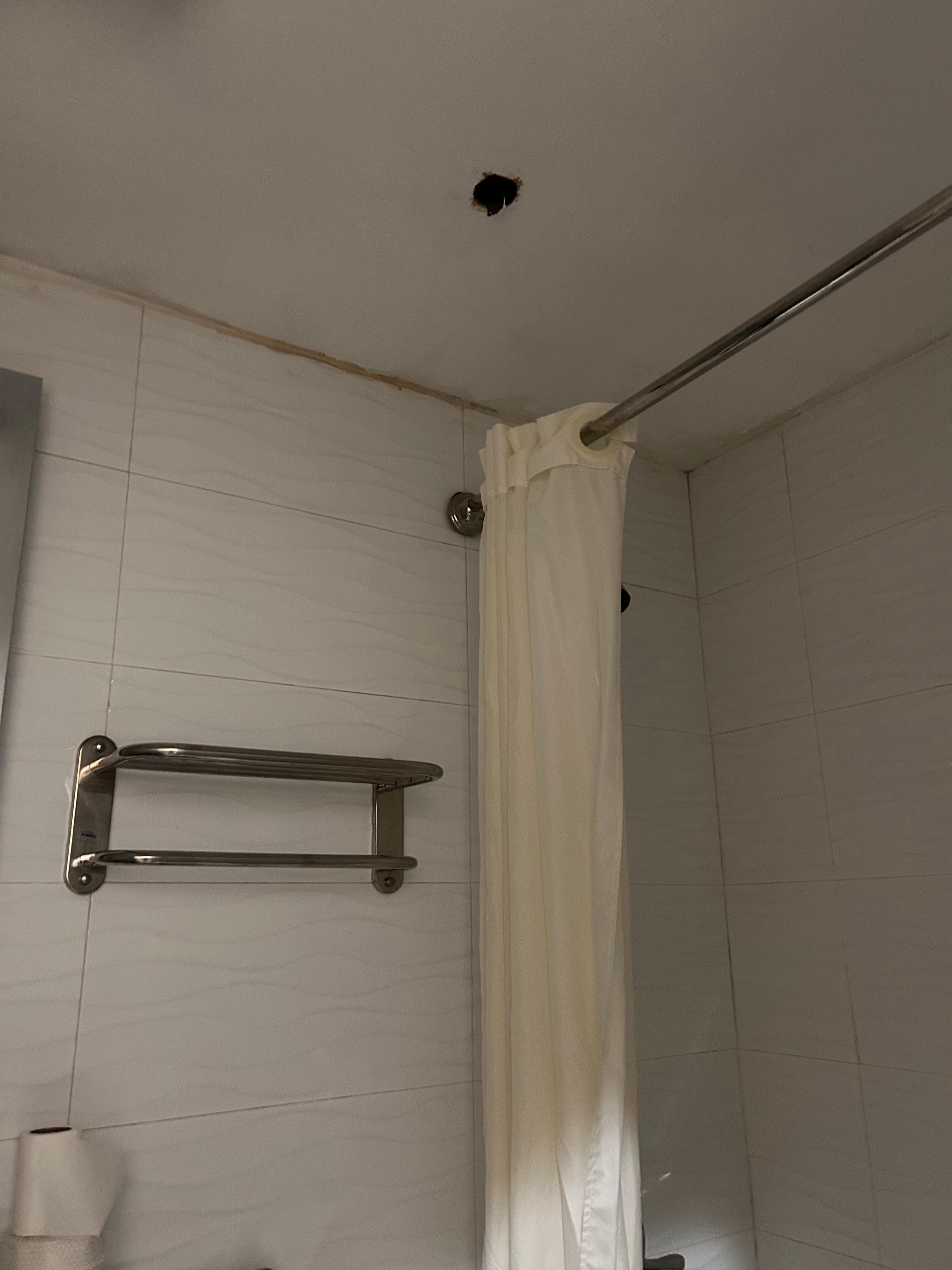 our disgusting shower with no hot water 