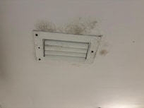 Dirty bathroom ceiling