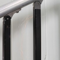 Hair stuck in stairwell