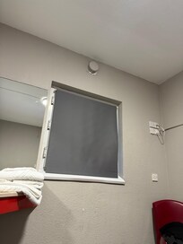 No curtains and questionable electrics