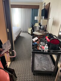 Room with poop smell, and obviously was under repair