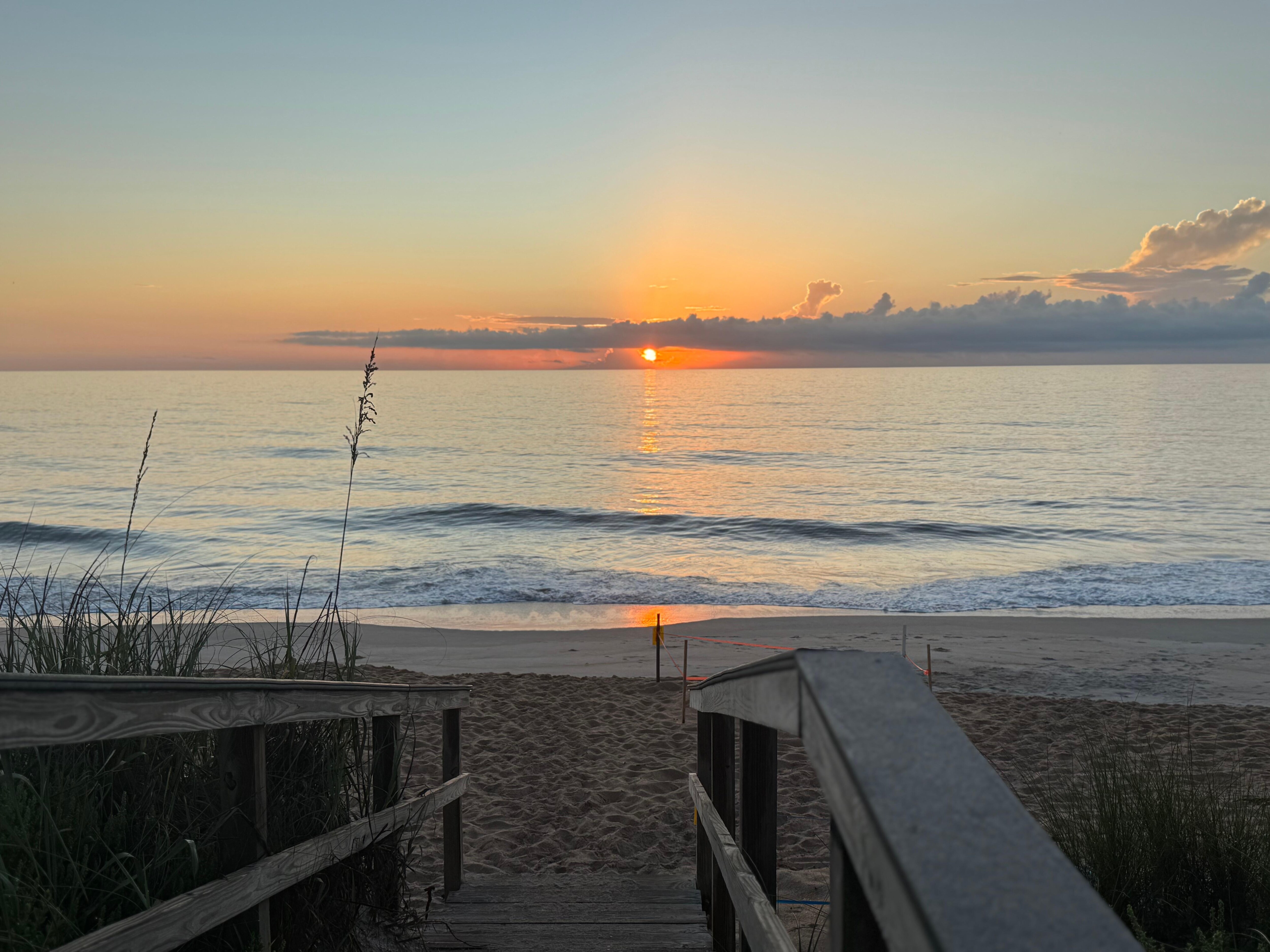 Sunrise from beach access