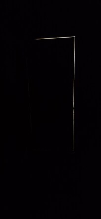 Light shining thru "closed" door