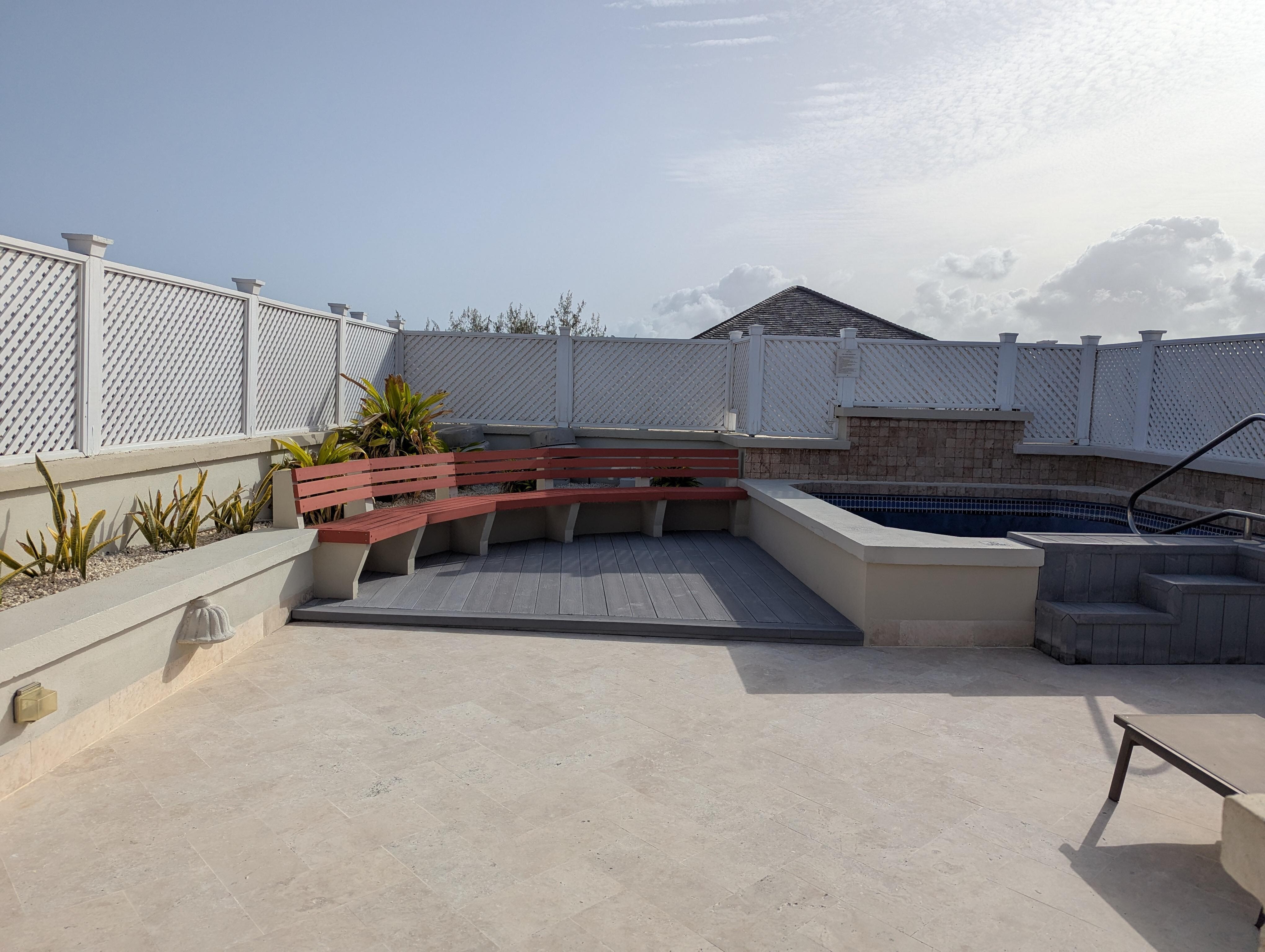 The terrace 