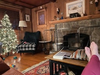 We put up the gate pictured here to keep our dog away from the hot stove.