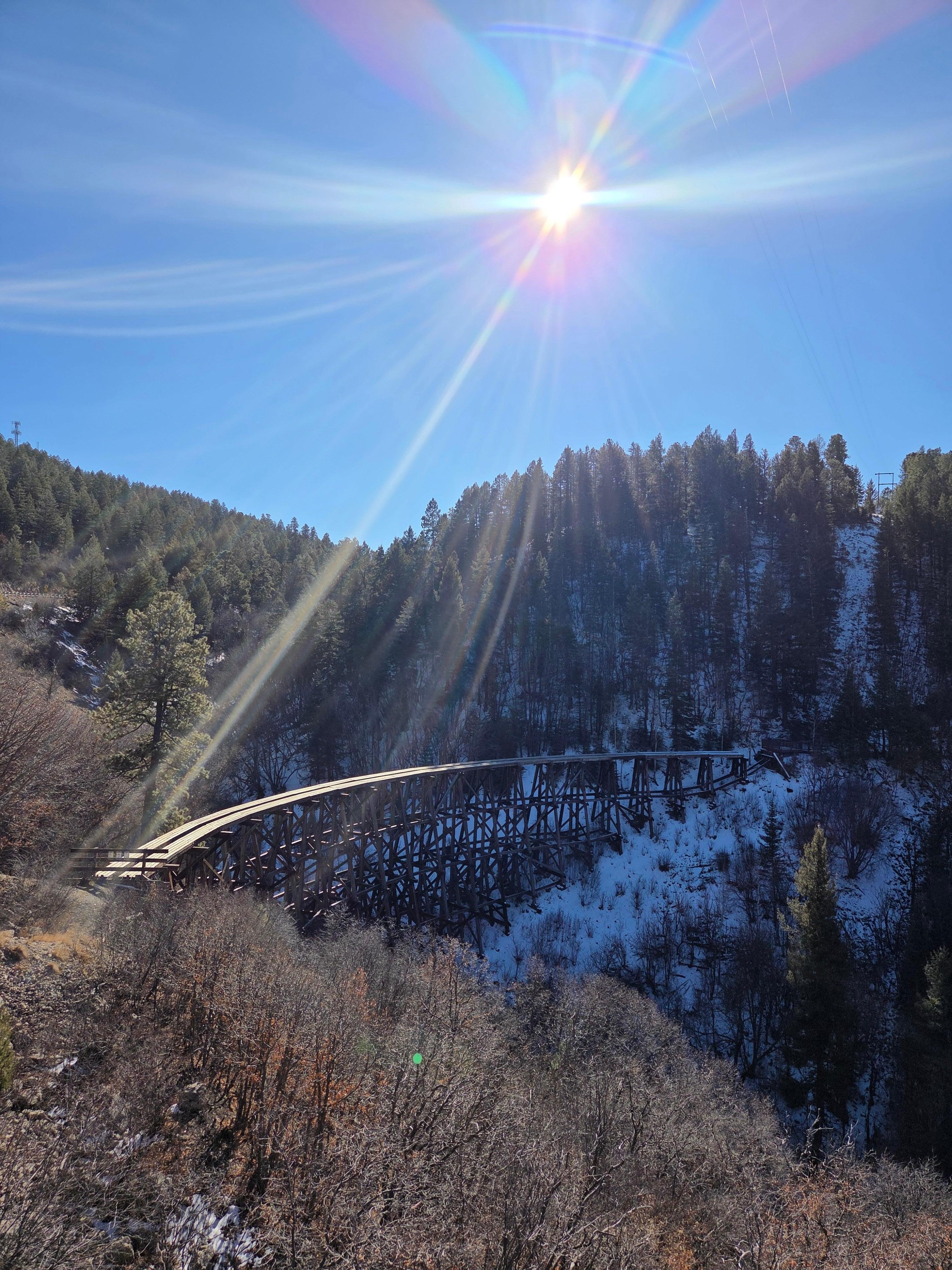 Cloud climbing trestle