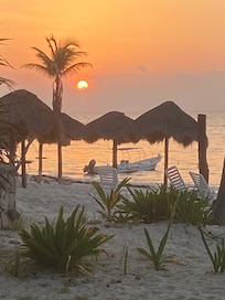 A perfect sunrise from the patio