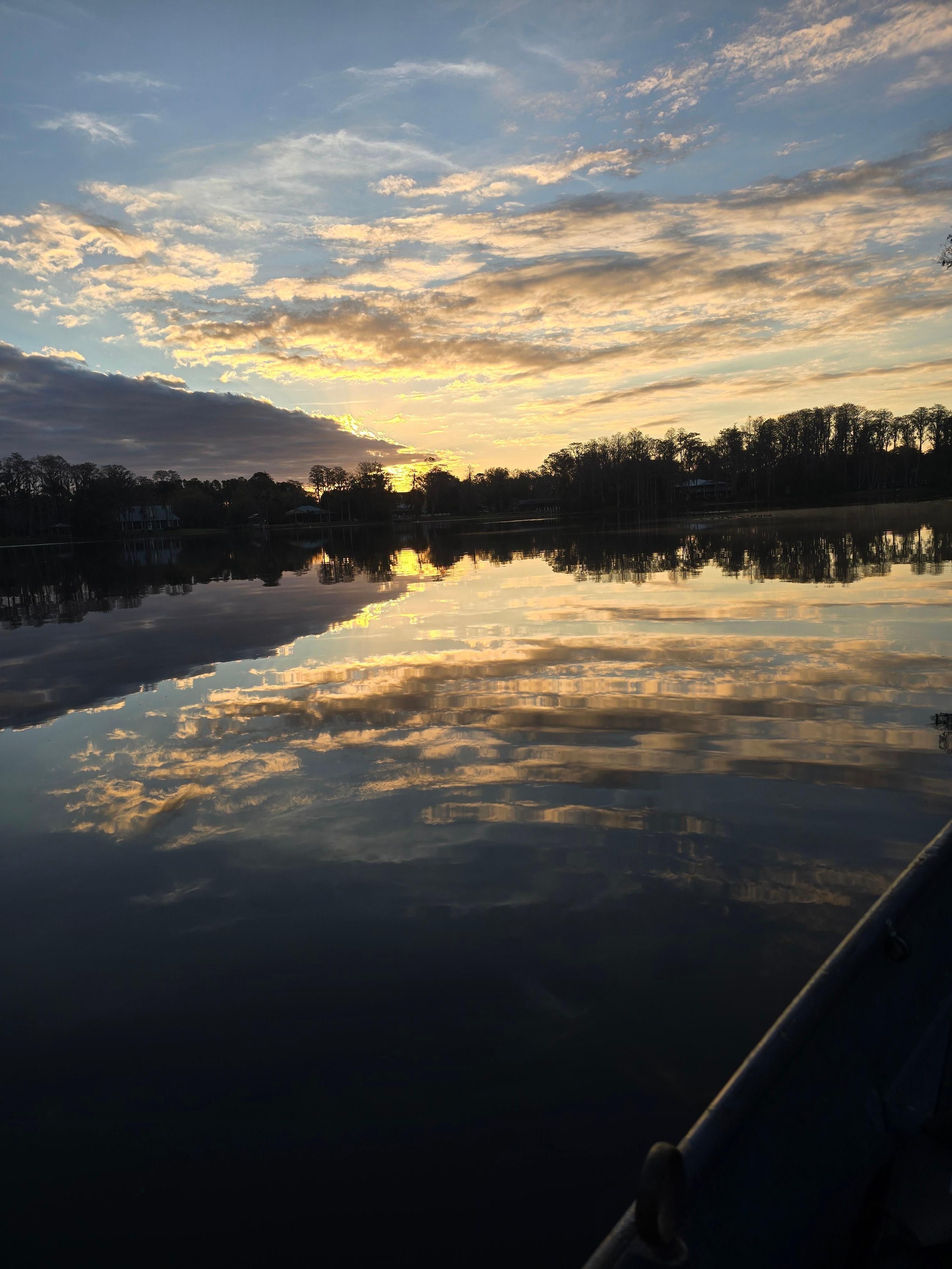 Sunrise on the pond.