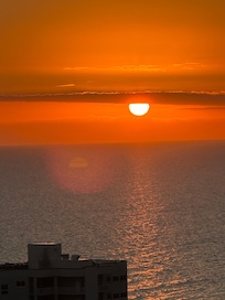 Sunset from the balcony.