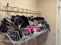 Ski room, equipment storage