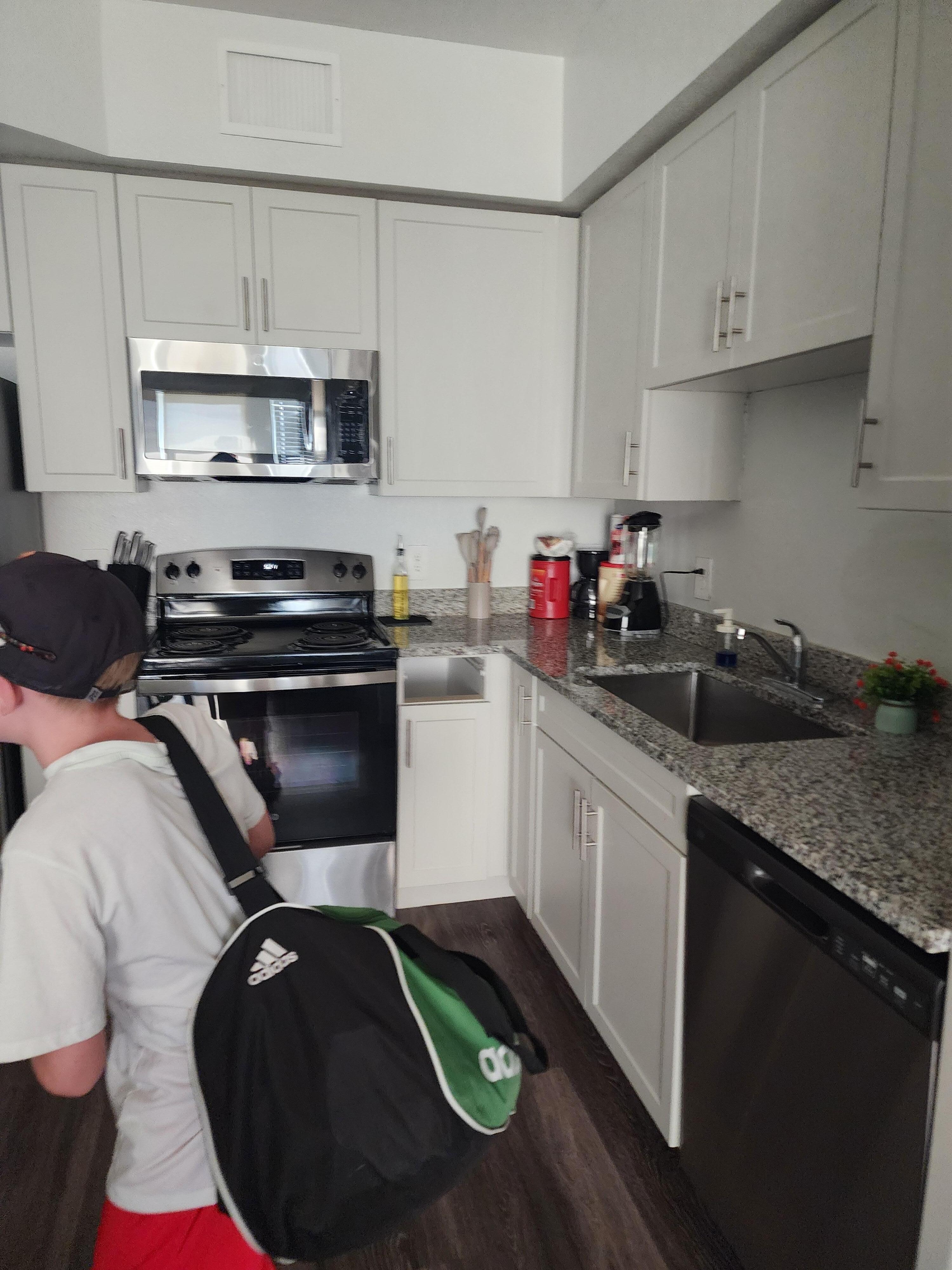 Missing drawer front.