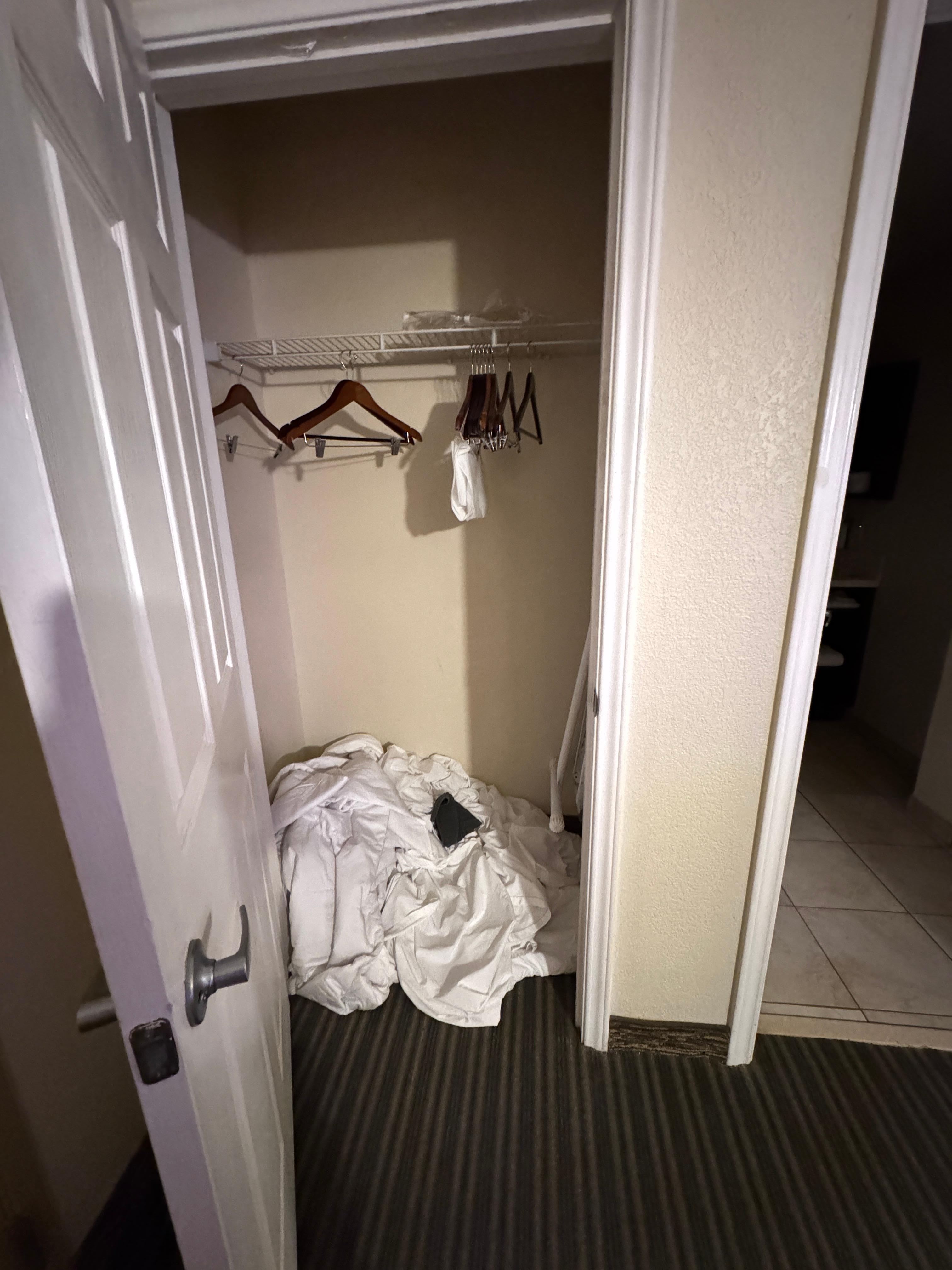 Extra sheets they placed