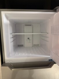 No ice maker, trays, or any available in the entire Palms Place building.