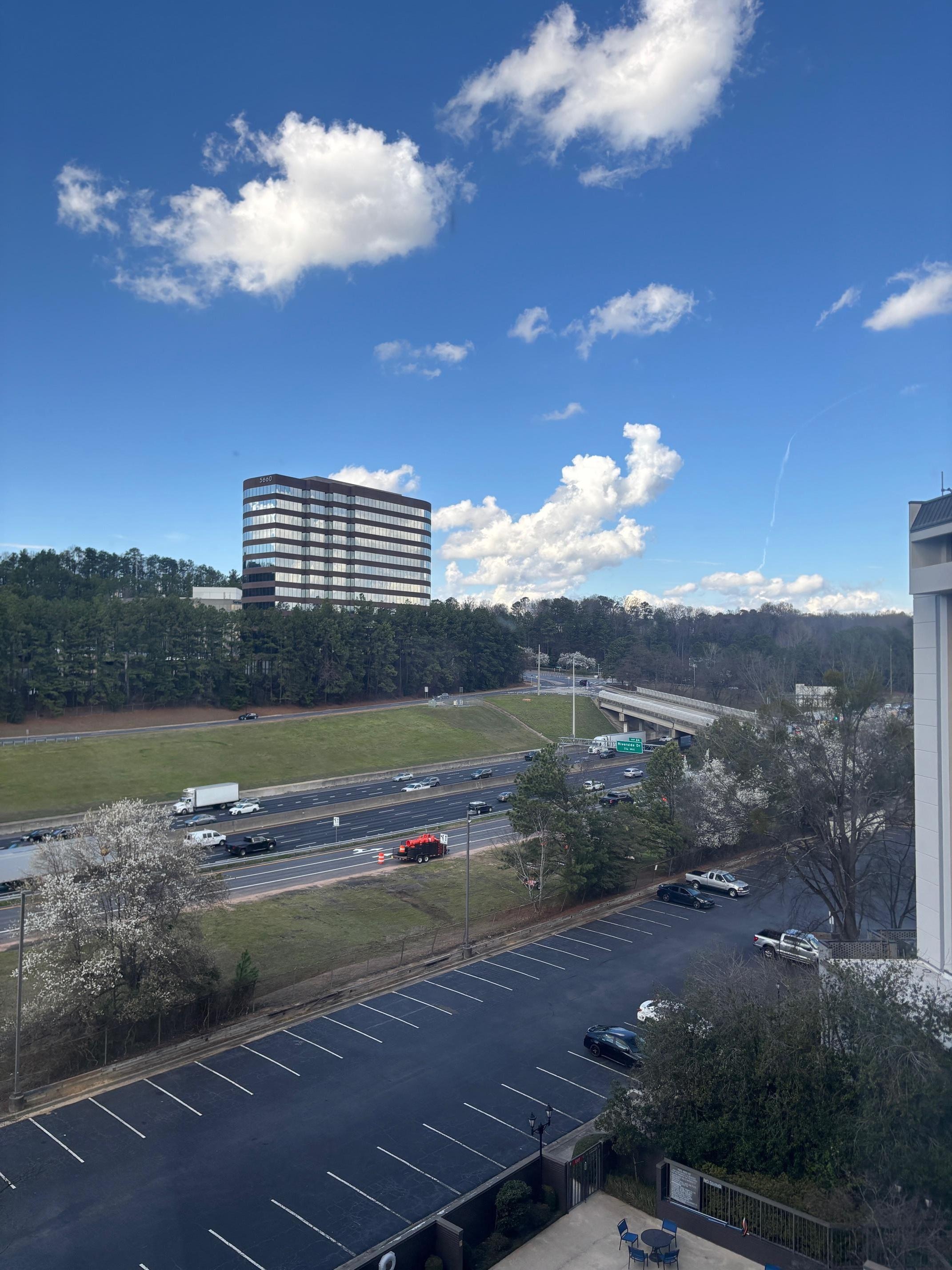 the view from my hotel room. i was on the 7th floor.