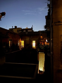 Early morning view from dining area