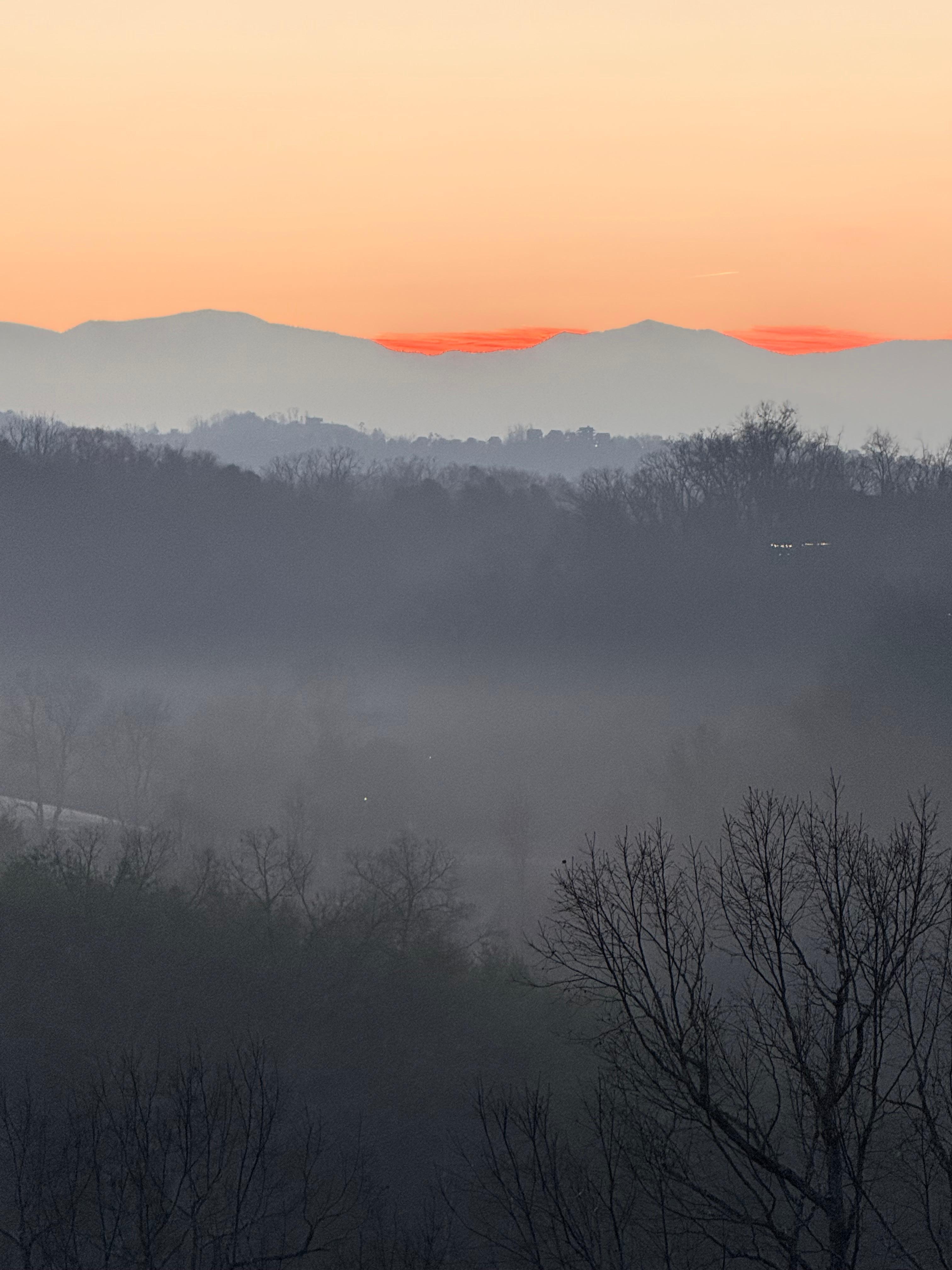 Sunrise from the balcony 