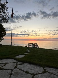 Sunrise view from the back deck.