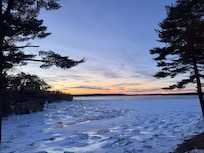 Sunset view from the living room