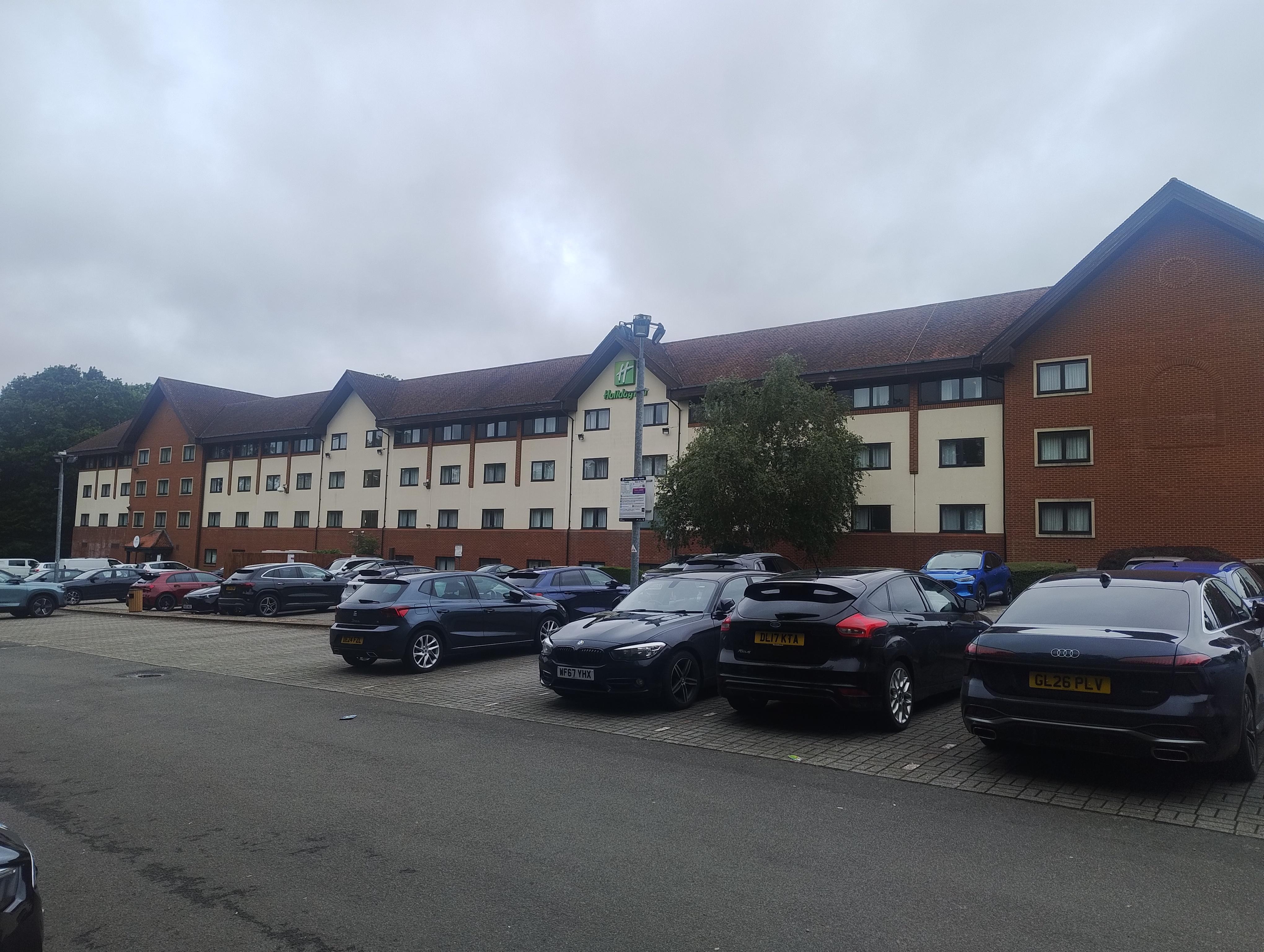 Outside view with parking 