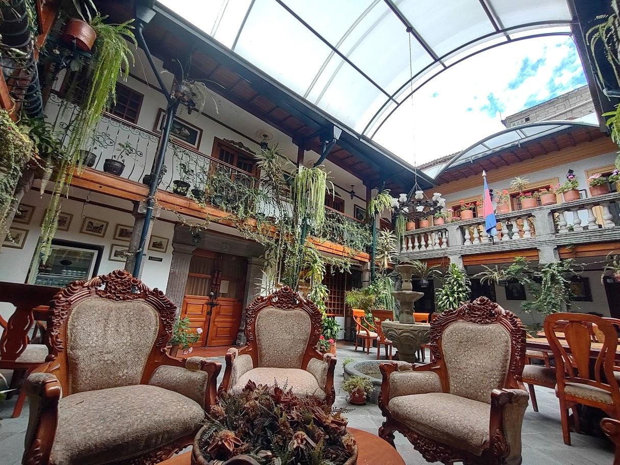The main courtyard