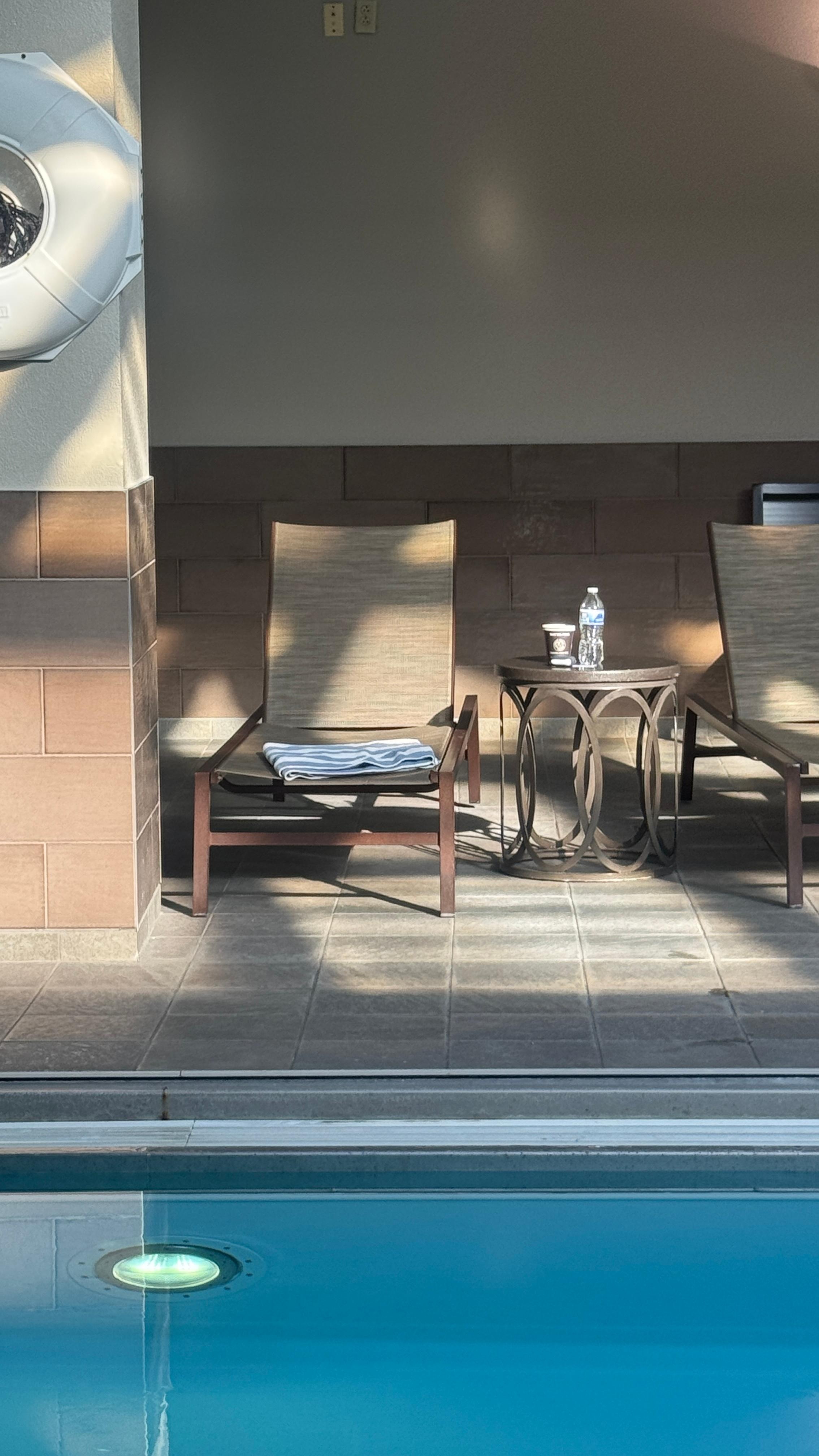 Poolside on a Sunday morning