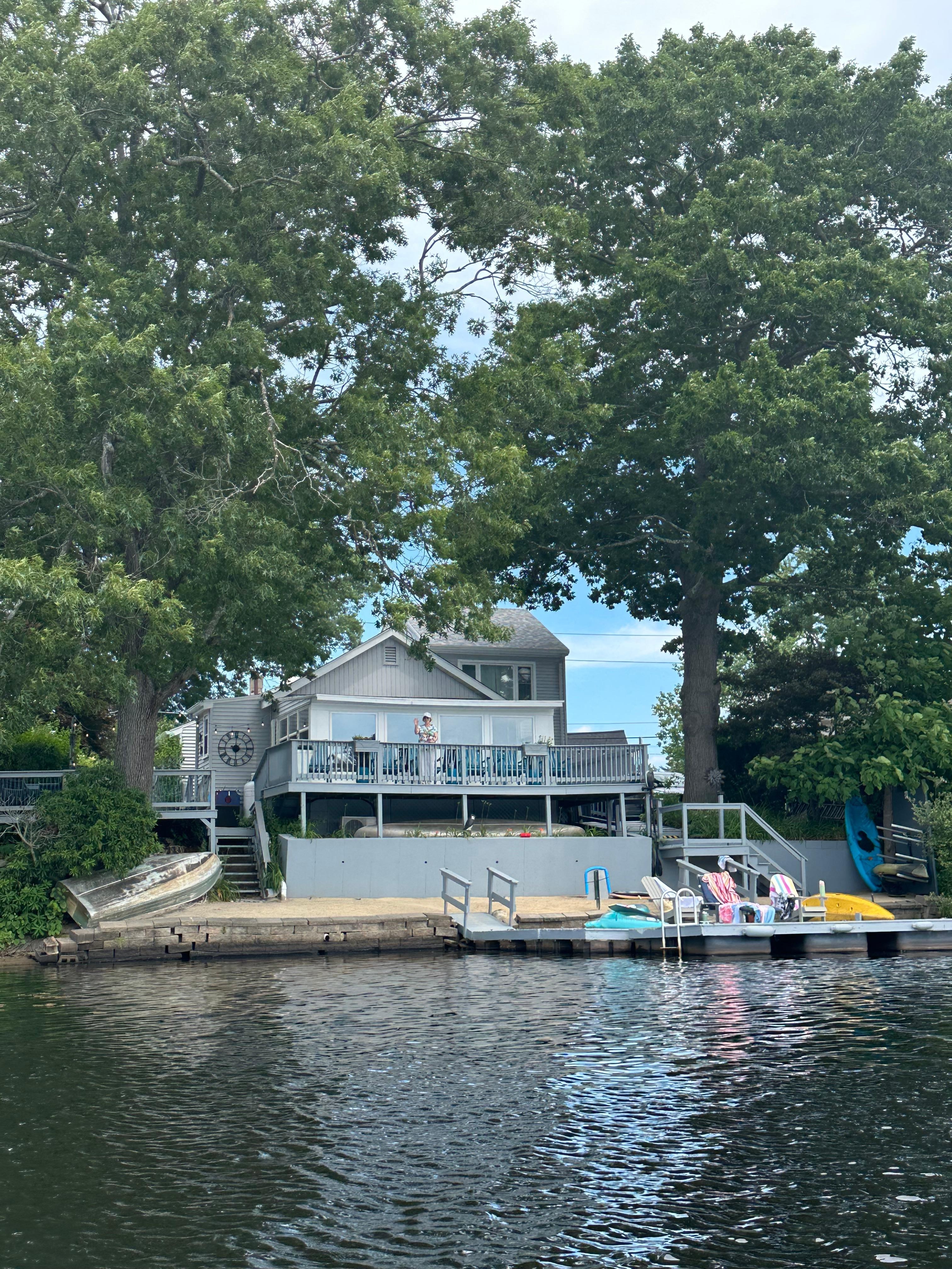 Best view was from the lake.