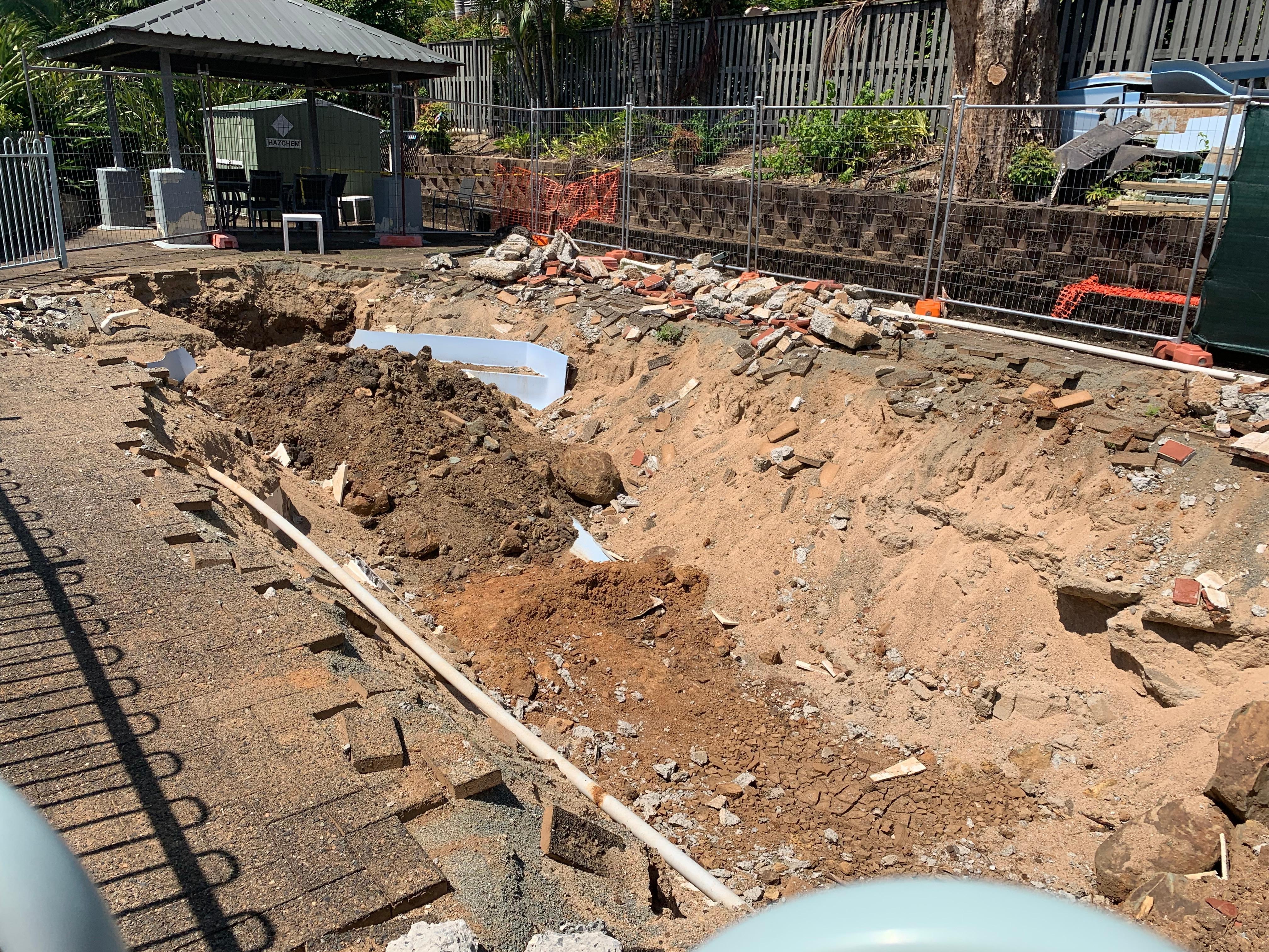 This is the advertised swimming pool