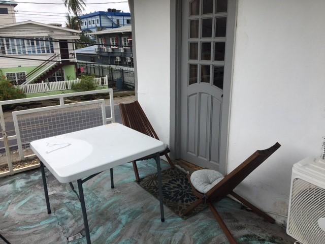 desk outside room