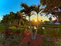 The house’s beautiful sunset.