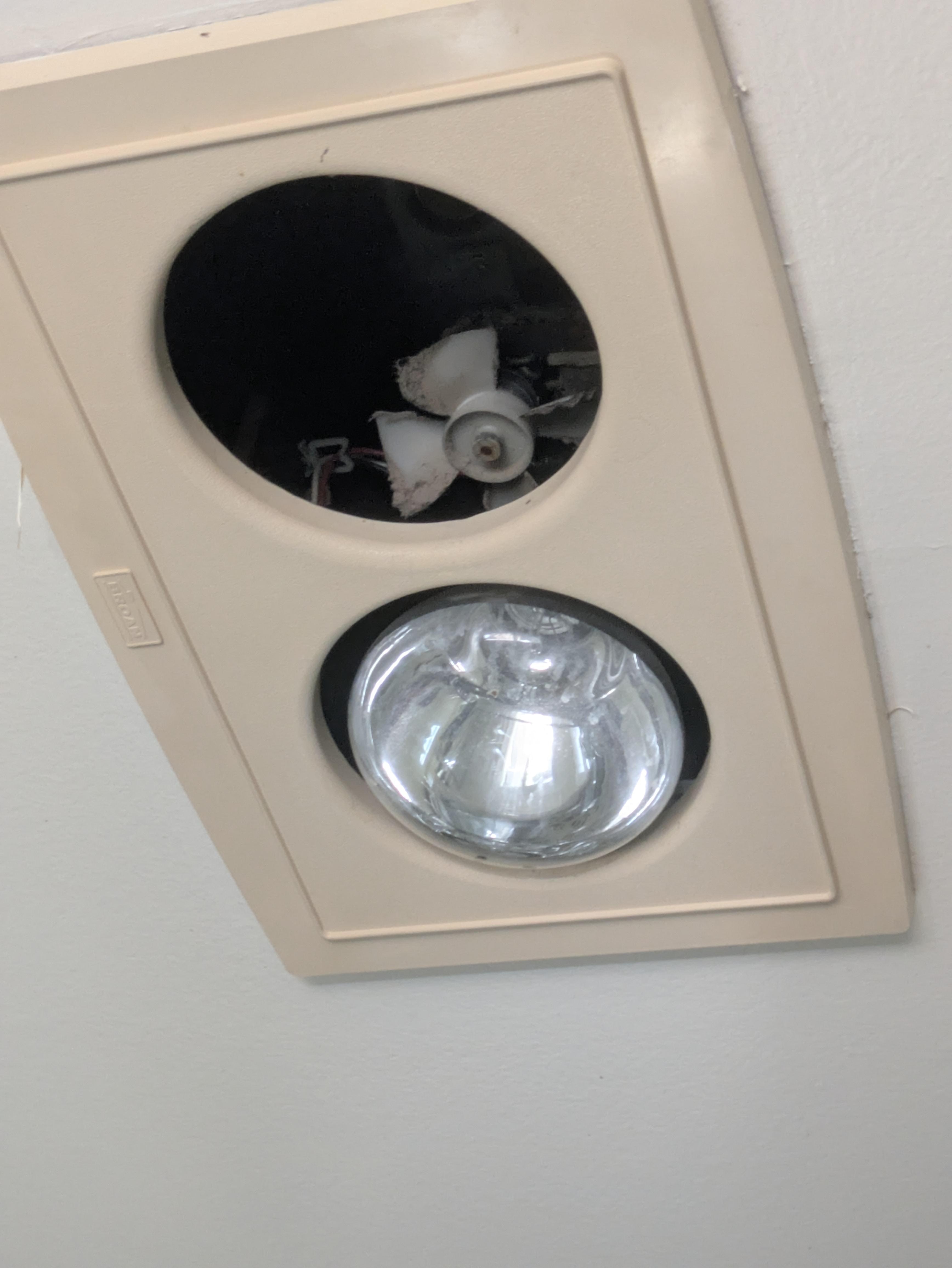 Light fixture with no light