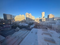 View from our room. We could see the Bellagio fountains more to the left.