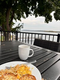 Breakfast on the top deck