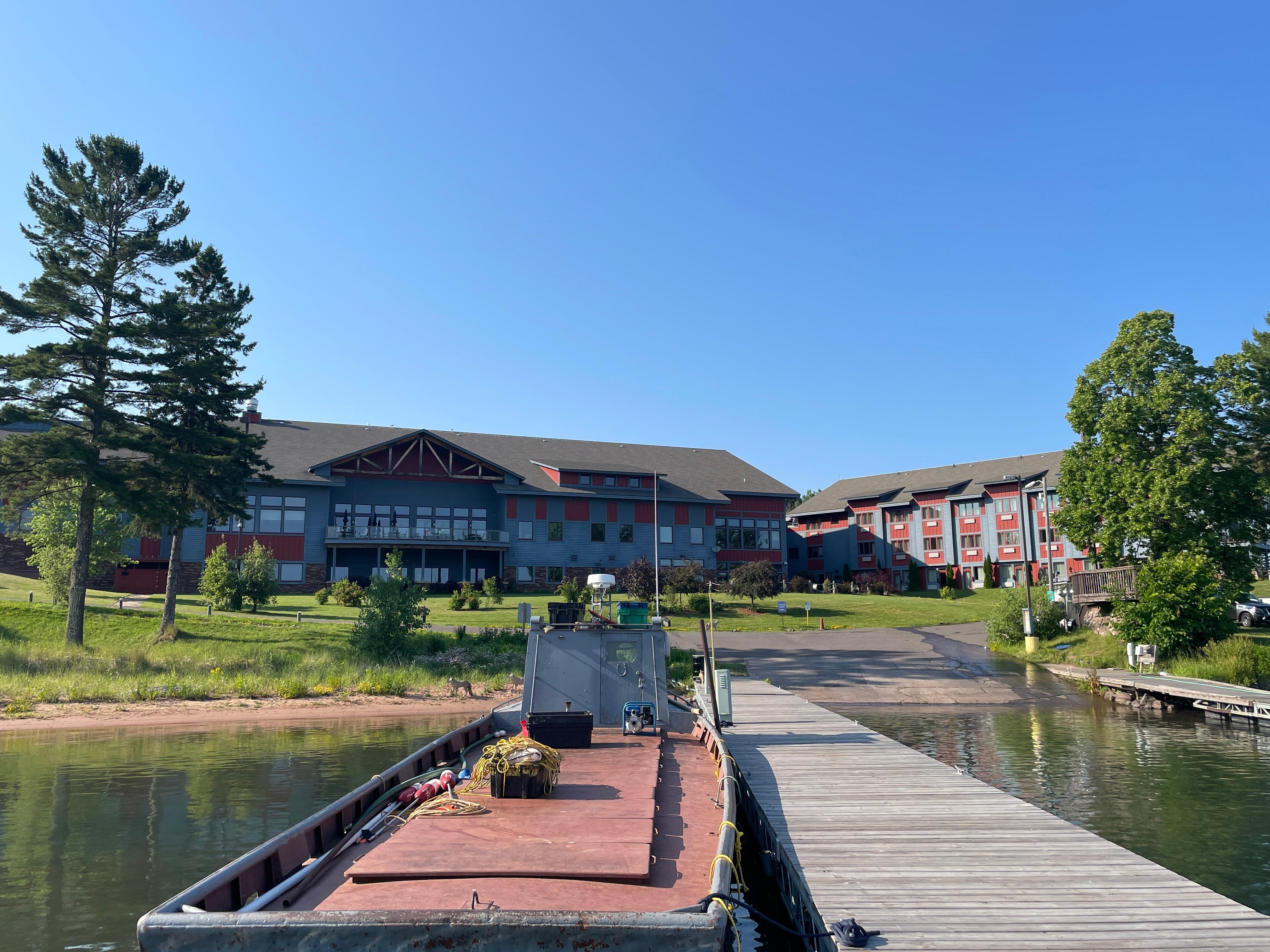 Marina view of hotel