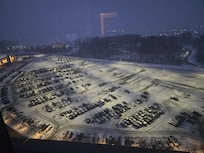 View from the 19th floor on a snowy New Years eve.