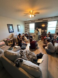 Spacious for group gatherings.