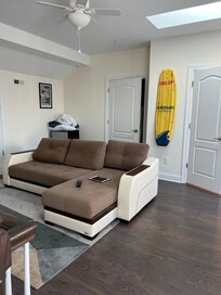 The third floor couch turns in to a bed!!so comfortable!!!!!!