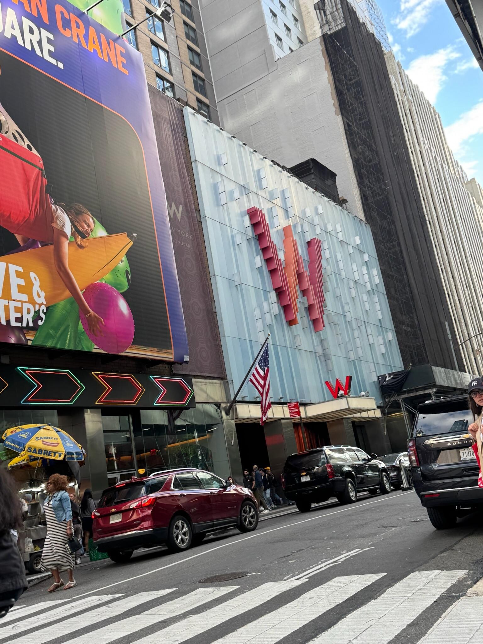 A view of the W from 47th and Broadway.