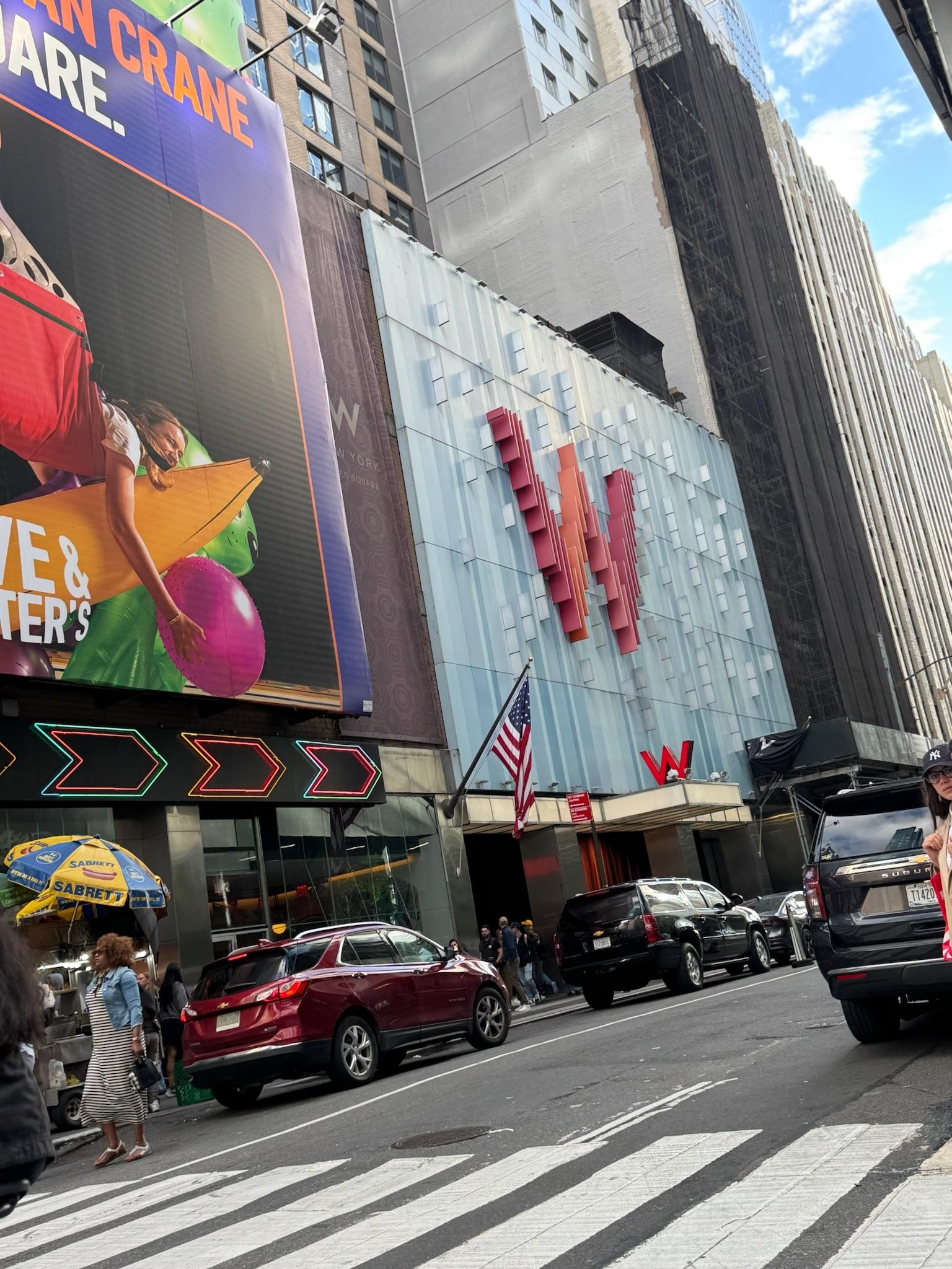 A view of the W from 47th and Broadway.