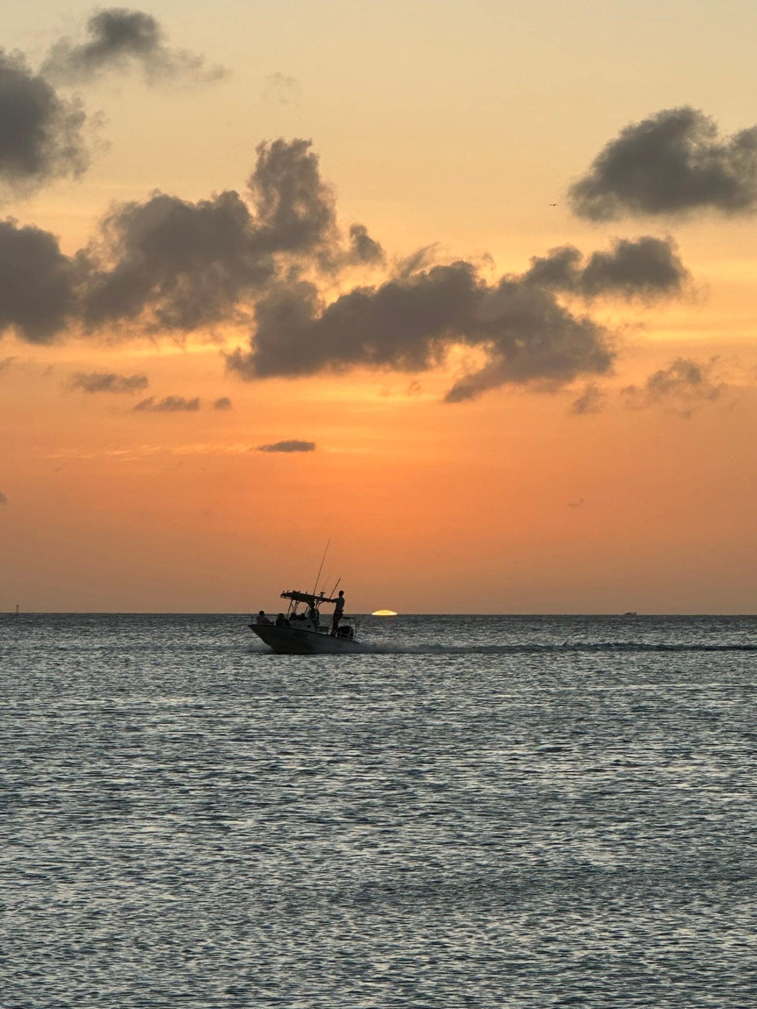 Sunset from nearby beach