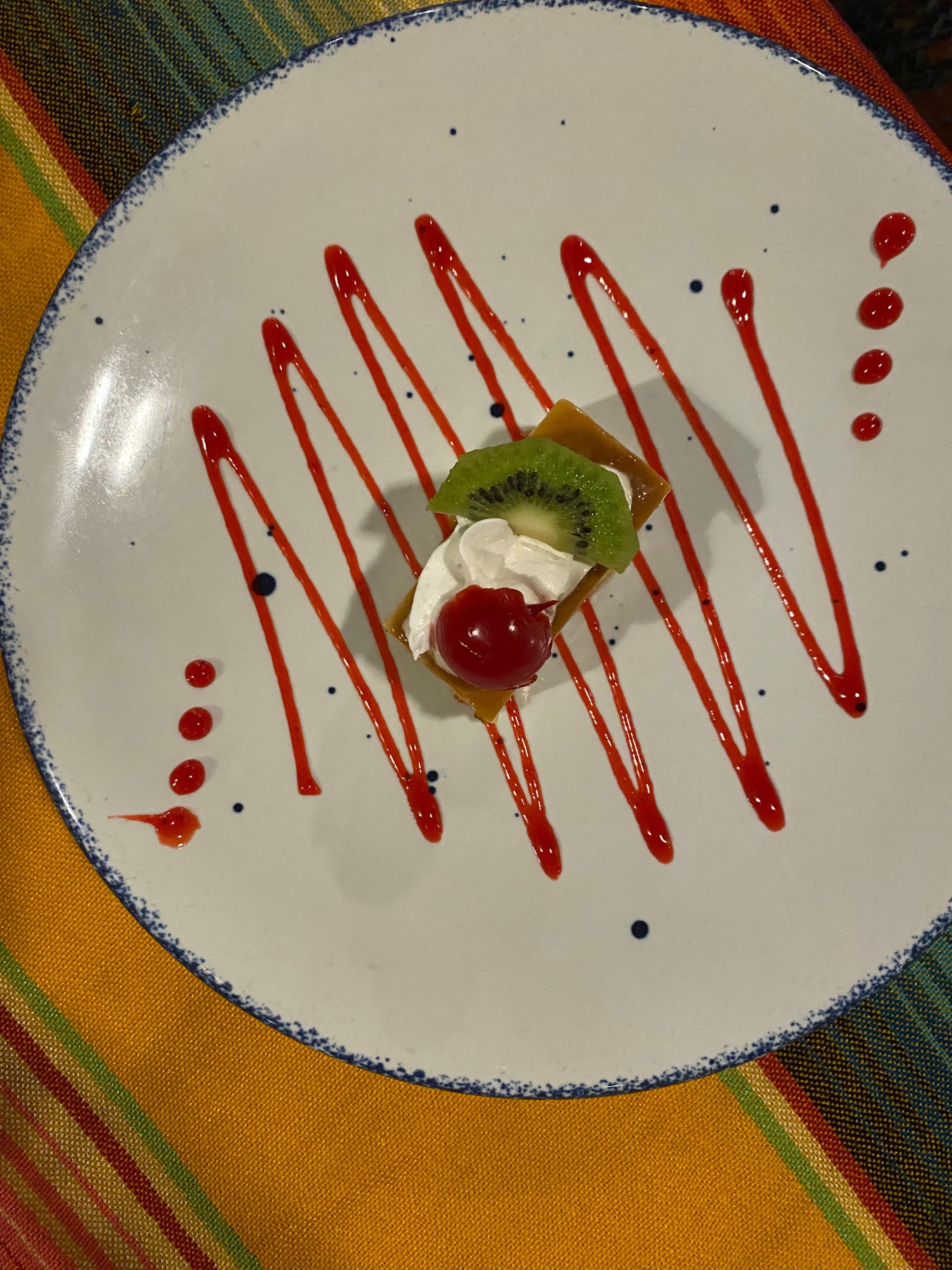 Dessert at the Mexican restaurant. 
