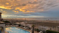 Sunset view from our room 114