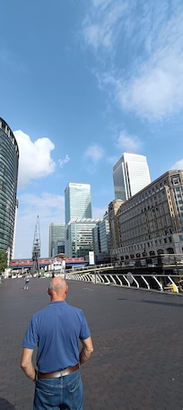 Just outside the hotel