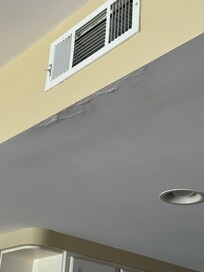 Morning of checkout, water leaking from the ceiling above the kitchen counter. I guess I am glad that wasn’t blamed on my party as well!