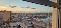 View of the Intercoastal water and Gulf Blvd. from the dining area